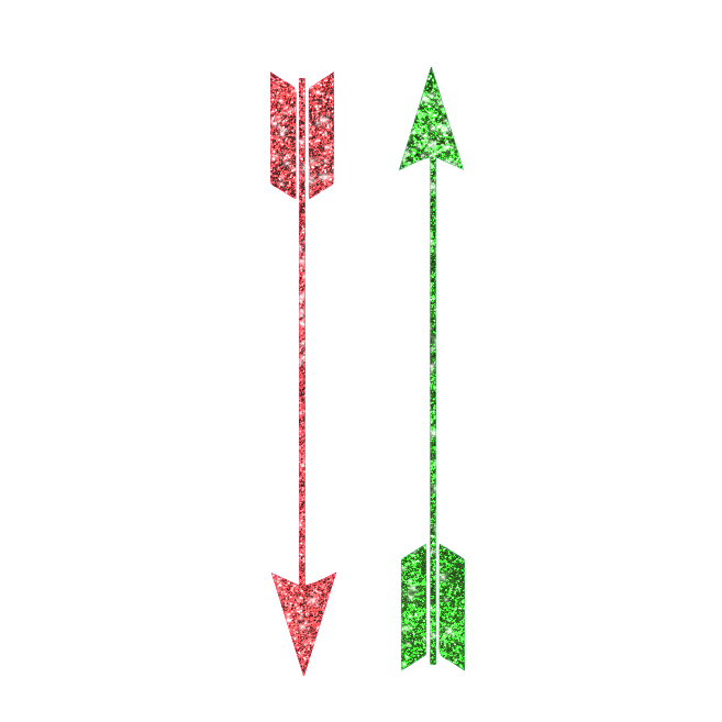 GLITTER ARROWS (Pack de 2)